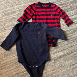 Baby Gap long sleeve onesies. Size 3-6 month